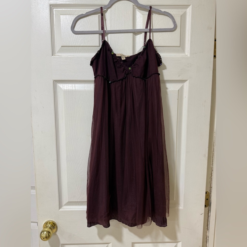 Free People Purple Spaghetti Strap Dress